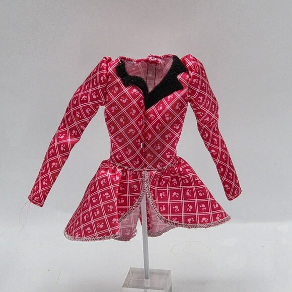 Barbie "A Pony Tale" Equestrian Jacket Only Red & White Checkered Pattern - Picture 1 of 5